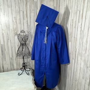 Cap And Gown Halloween Costume In Royal Blue